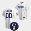 Custom Honor Vin Scully Los Angeles Dodgers White #00 Jersey
