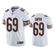 Chicago Bears Ja'Tyre Carter #69 White Vapor Limited Jersey