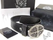 Chrome Hearts Black Snake Skin Design Leather Belt