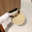 Louis Vuitton Monogram Canvas Strap Visor Hat In Beige