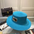 The North Face X Gucci Straw Bucket Hat In Blue