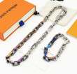 Louis Vuitton Rainbow Signature Monogram Chain Bracelet