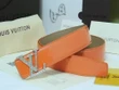 Louis Vuitton Orange Monogram Vernis Leather Belt With Lv Crystal And Palladium Color Buckle