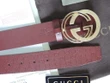 Gucci Bordeaux Microguccissima Signature Leather Belt With Microguccissima Print On Interlocking G Buckle