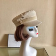 Chanel Pearl Sailor Cap In Cream