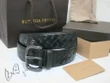 Bottega Veneta Black Intrecato Leather Belt