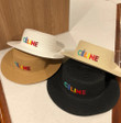 Celine Colorful Logo On The Front Bucket Hat In Tan