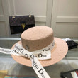 Christian Dior With Metallic Bee Bucket Hat In Coral