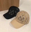 Gucci Gg Net Embroidered Baseball Cap In Black