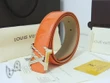 Louis Vuitton Orange Monogram Vernis Leather Belt With Lv Initiales Epi Buckle In Shiny Silver-color