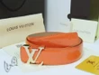 Louis Vuitton Orange Monogram Vernis Leather Belt With Lv Initiales Epi Buckle In Shiny Silver-color