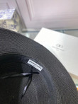 Balenciaga White Logo Print In Black Ribbon Bucket Hat In Black