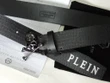Philipp Plein Skull Buckle Belt In Black