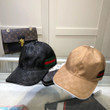 Gucci Gg Embroidered With Net Web Nylon Baseball Cap In Black