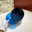 Christian Dior Blue Translucent Plastic Visor Baseball Cap