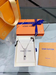 Louis Vuitton Lv Silver Whistle Chain Pendant Necklace