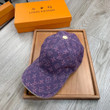 Louis Vuitton Monogram In Purple Baseball Cap