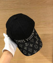 Louis Vuitton Signature Denim Baseball Cap In Black