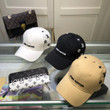 Louis Vuitton Signature And Monogram Embroidered Baseball Cap In Black