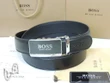Hugo Boss Silver Buckle Belt In Black