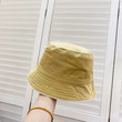 Gucci Gucci Label Bucket Hat In Yellow