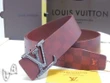 Louis Vuitton Bordeaux Damier Belt With Engraved And Diamond Lv Initiales Buckle