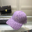 Christian Dior Brand Embroidery Baseball Cap In Purple