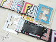 Fendi Reversible Multicolor Leather Belt With Blue Ff Logo Buckle