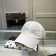 Chanel Chanel Embroidered Mesh Panel Baseball Cap In White