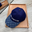 Louis Vuitton Signature Embroidered Baseball Cap In Blue