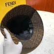 Fendi Ff Logo Silk Bucket Hat In Pink