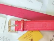 Louis Vuitton Red Damier Infinity Leather Belt With Gold Buckle