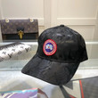 Canada Goose Logo Patch Camouflage Baseball Cap In Black