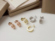 Bulgari White Gold Diamonds On The Edges B.zero1 Rock Earrings
