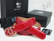 Chanel Red Cc Patent Leather Belt