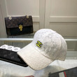 Chanel White Lace Baseball Cap With Logo Buckle