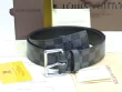 Louis Vuitton Damier Graphite Leather Belt With Silver Buckle