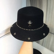 Chrome Hearts Double Cross Bucket Hat In Black