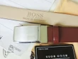 Hugo Boss Brown Smooth Leather Belt With Silver Buckle