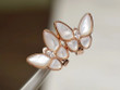 Van Cleef & Arpels Rose Gold Marquise-cut Diamonds Two Butterfly Earrings