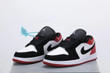 Nike Air Jordan 1 Low White Black Gym Red Sneaker Shoes
