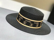 Chanel Interlocking C Logo Stitched On Band Bucket Hat In Black