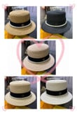 Gucci Interlocking G Black Canvas And Pearl Strap Bucket Hat In Cream