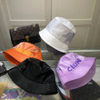 Celine Embossed Logo Plastic Bucket Hat In Purple
