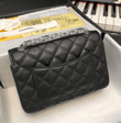 Chanel Classic Black Caviar Leather Chain Bag