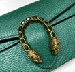 Gucci Dionysus GG Green Skin Leather Super Mini Bag