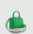 Louis Vuitton Alma BB Serpentine Green Leather Bag