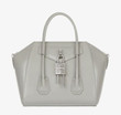 Givenchy Antigona Lock Handle Bag Leather Grey