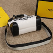 Fendi By The Way Boston Shoulder Bag In Black And White