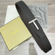 Tom Ford T Icon Reversible Leather Belt- Black